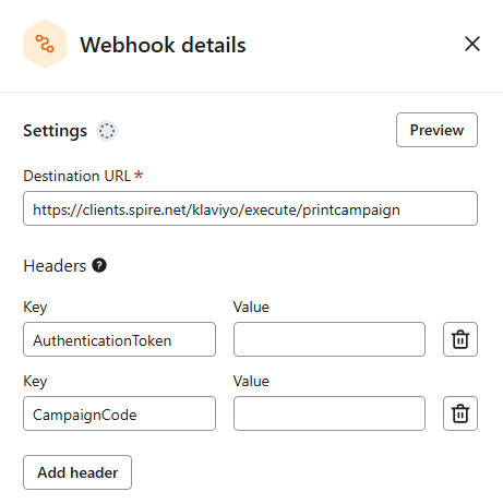 Webhook Details